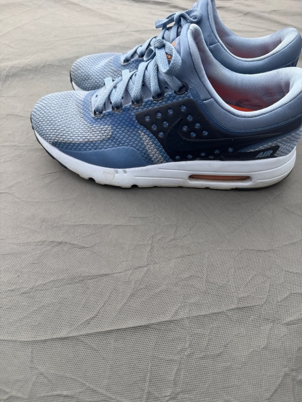 Nike Light Blue and Navy Air Max Running Shoes